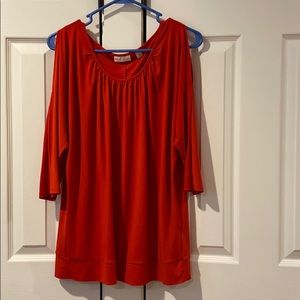 New York and Company burnt orange blouse